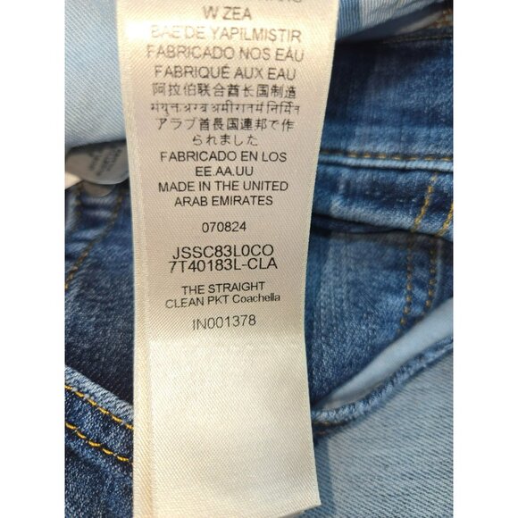 7 For All Mankind Mens Straight Leg Jeans 38 Clean Pkt Coachella - Picture 5 of 9